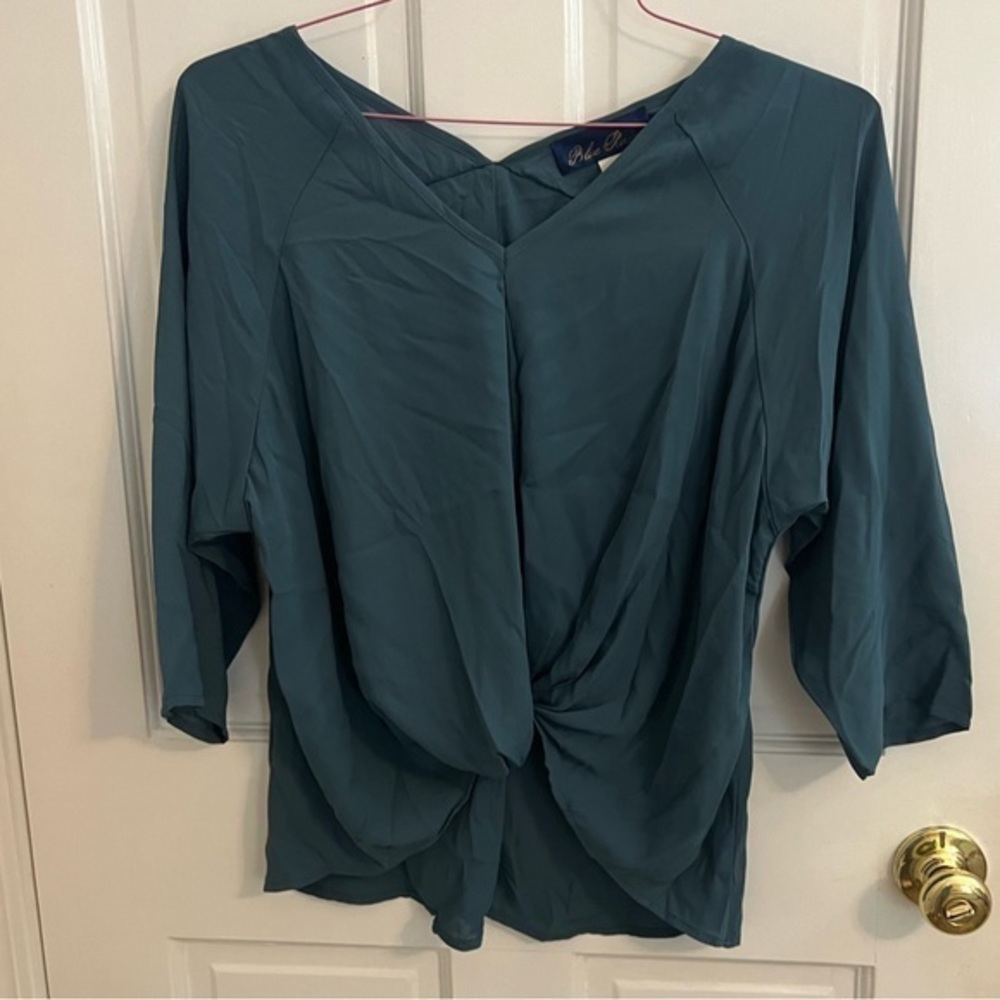 NWT Women’s blouse. Francesca’s Blue Rain. Size small.